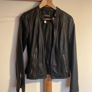 Beautiful faux leather jacket from Express bought brand new in 2015.